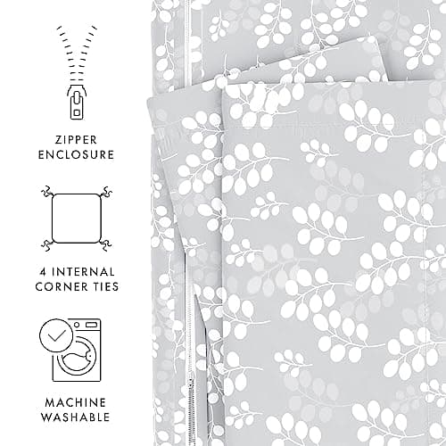 Linen Market Queen Duvet Cover & Pillow Shams in Gray