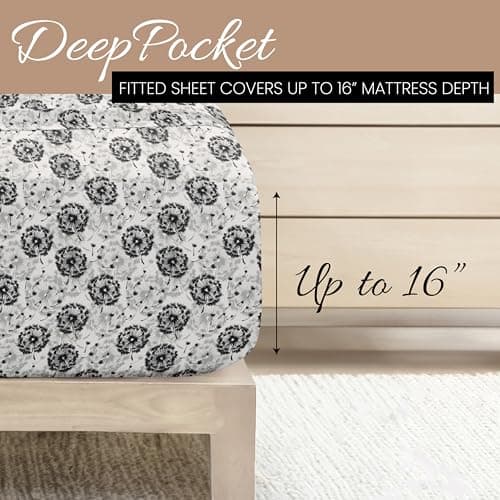 Make a Wish Light Gray Linen Market Queen Sheet Set – Oeko-Tex Certified