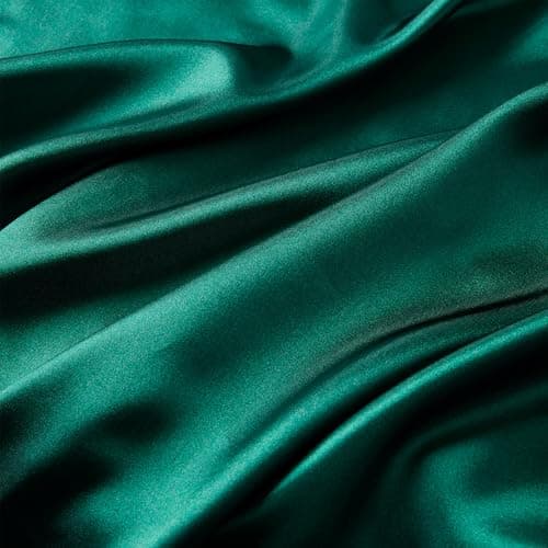 Madison Park Essentials Full Black Satin Sheet Set - Luxury, Elastic Fit up to 16" Mattresses