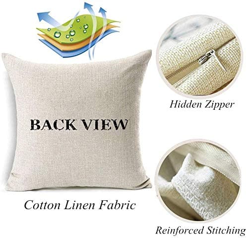 Set of 2 Eucalyptus Pillow Covers 22x22 Inch - Farmhouse Decorations