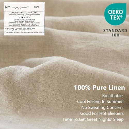 Simple&Opulence 100% Linen 4-Piece Sheet Set - Full Size