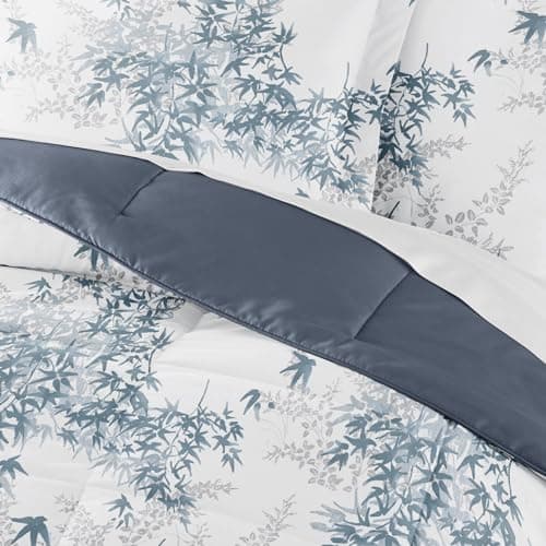 Linen Market Reversible Twin/Twin XL Comforter Set - Soft & Lightweight Down Alternative