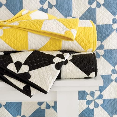 Black Geometric Quilt - King Size | Sunny Side