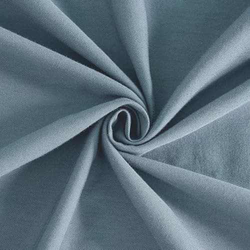 JELLYMONI Linen Grey 20x26 Pillowcases Set of 2 100% Washed Cotton