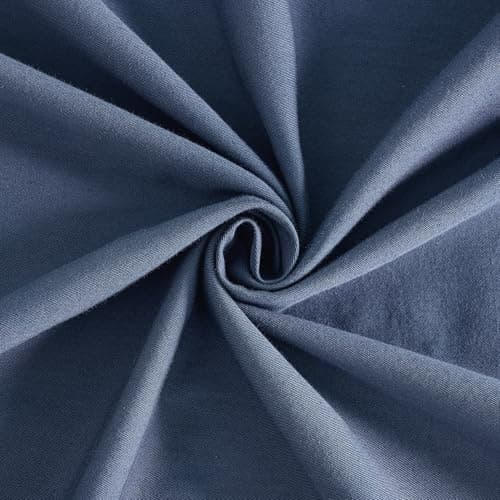 JELLYMONI Linen Grey 20x26 Pillowcases Set of 2 100% Washed Cotton