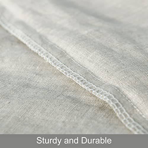 NTBAY 100% Linen Yarn Dyed Pillowcases, Breathable & Cooling, 20x26 Inches