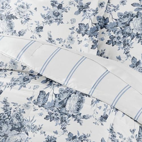 Linen Market Reversible Twin/Twin XL Comforter Set - Soft & Lightweight Down Alternative
