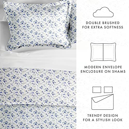 Linen Market Twin Duvet Cover - Hotel-Like Comfort & Softness, Exquisite Prints & Solid Colors for Dreamy Bedroom - Twin Set with 1 Pillow Sham