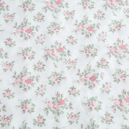Laura Ashley Full Sheets, Cotton Percale Pink Bedding Set