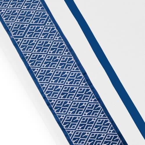 100% Egyptian Cotton Cal King Sheets, 1000 Thread Count, Sateen Weave, Navy Blue Embroidered