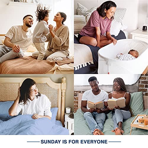 Sunday Home 100% Oeko Tex Certified Cotton Sheets - Dark Grey Queen Set