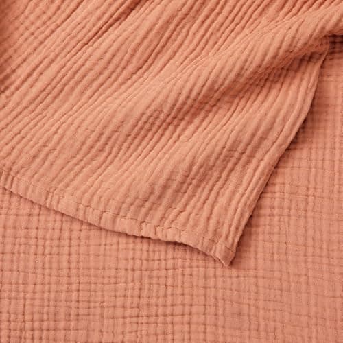 100% Cotton Muslin King Size Blanket | Soft, Breathable, Lightweight Bedding | Maria Collection