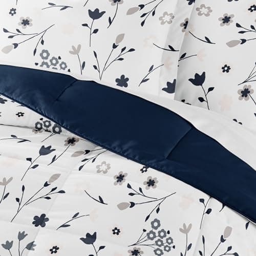 Linen Market Reversible Twin/Twin XL Comforter Set - Soft & Lightweight Down Alternative