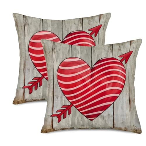 Set of 2 Eucalyptus Pillow Covers 22x22 Inch - Farmhouse Decorations