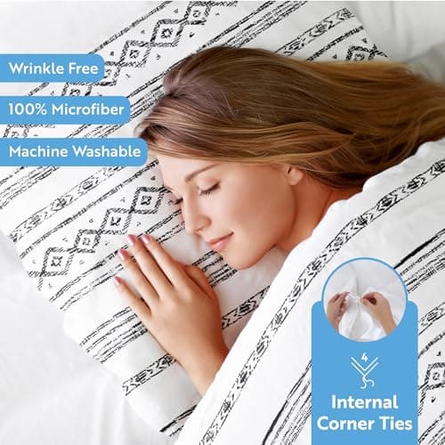 Light Gray Linen Market Twin Duvet Cover & Sham - Hotel-Quality Comfort & Style