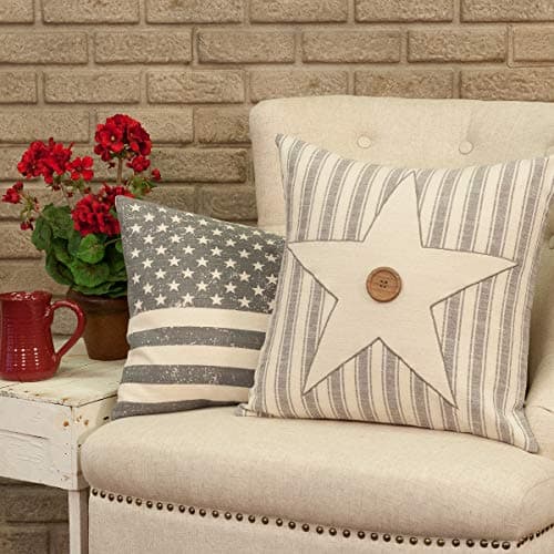 Piper Classics Stenciled Flag Throw Pillow, 16" x 26"