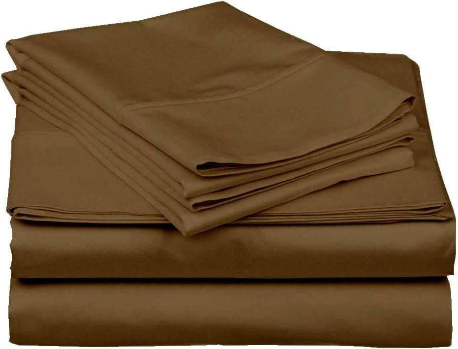 100% Egyptian Cotton 16inch Deep Pocket Queen Sheet Set, White