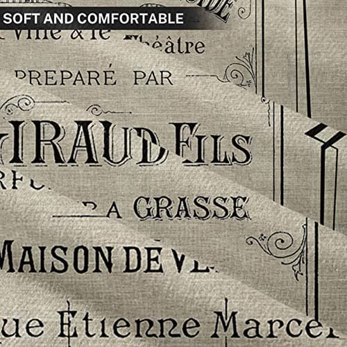 Emvency Vintage French Perfume Ad Pillow Cover