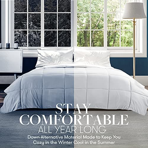 Beckham Hotel Twin/Twin XL Comforter - Luxury Goose Down Alternative - Burgundy