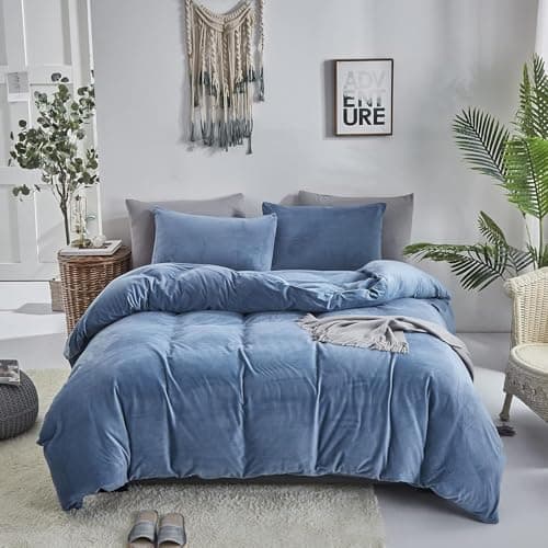 White Pure White Bedding Comforter Set Queen Size Ultra Soft Breathable Solid Blanket for Women Men Adults