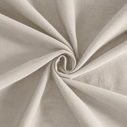 JELLYMONI Linen Grey 20x26 Pillowcases Set of 2 100% Washed Cotton