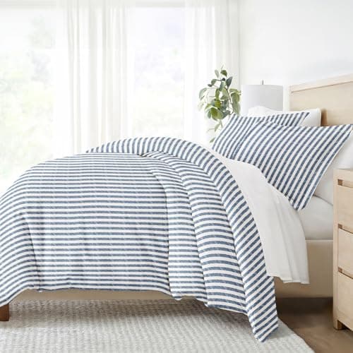 Hotel-Quality Queen Duvet Cover & Sham Set - Linen, Softness, & Exquisite Prints