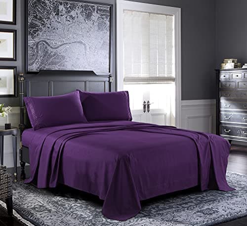 Hotel Luxury 1800 Pawn Brushed Microfiber Bed Sheets - Full Set