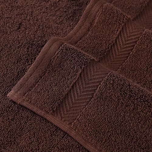Superior Zero Twist 100% Cotton Oversized Bath Sheet Set, Super Soft & Absorbent - Brick