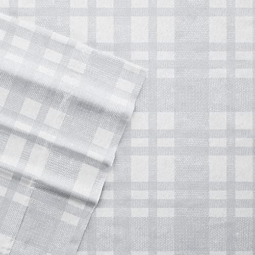 4 Piece Queen Bedding Sheet Set - Gray Stripe