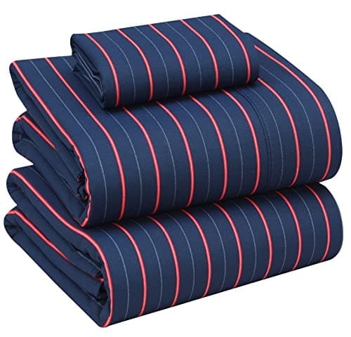 RUVANTI Queen Deep Pocket 4PC Cotton Percale Bed Linen Set