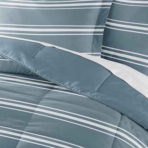 Linen Market Reversible Twin/Twin XL Comforter Set - Soft & Lightweight Down Alternative