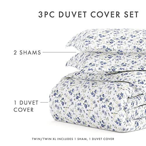 Linen Market Twin Duvet Cover - Hotel-Like Comfort & Softness, Exquisite Prints & Solid Colors for Dreamy Bedroom - Twin Set with 1 Pillow Sham