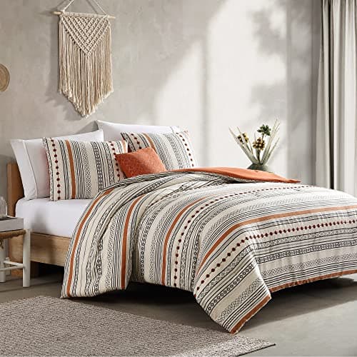Modern Threads Layne Collection King Comforter Set - Reversible & ElegantBedding (4-Piece) - Includes Comforter, Shams &