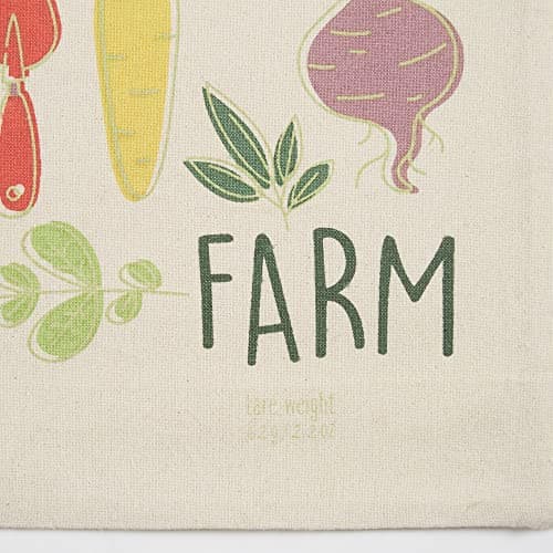 DII Farmer's Market Fresh Veggie Print 3-PieceReusable Kitchen Produce Bag Set