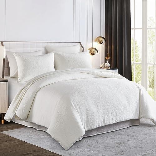 Vintage Stone Washed Cotton Queen Comforter & Pillowshams Set