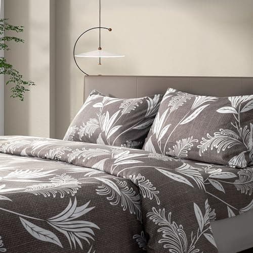 Printed Full Sheet Set with Deep Pocket in Microfiber - 4 Piece Soft and Breathable