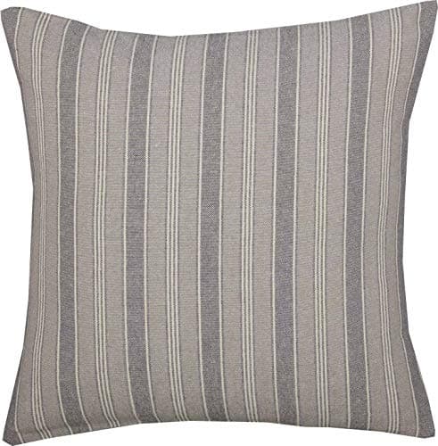 Piper Classics Gray Gables Ticking Stripe Throw Pillow Cover