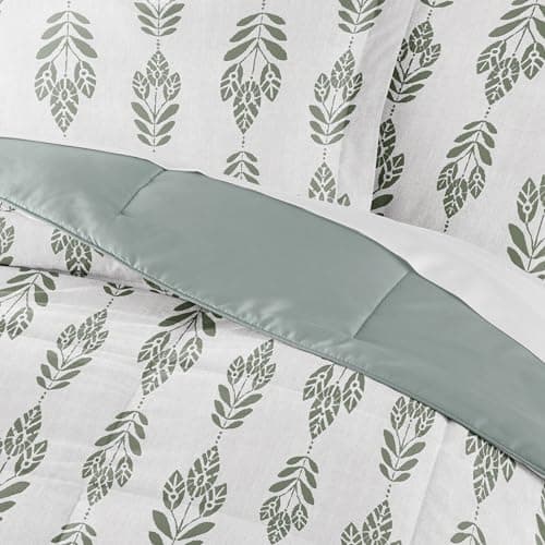 Linen Market Reversible Twin Comforter Set - Soft & Lightweight Down Alternative
