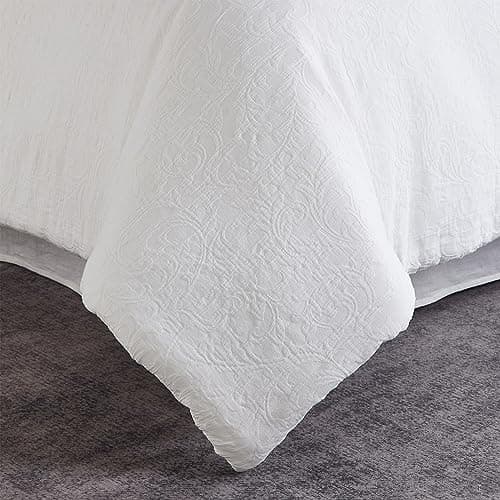 Vintage Stone Washed Cotton Queen Comforter & Pillowshams Set