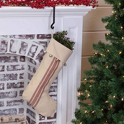 Sleigh Bell Stripe Throw Pillow, Red & Cream, Merry Christmas Décor