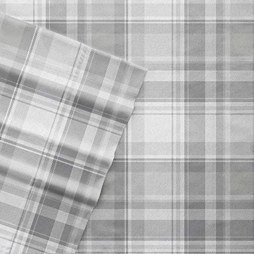 4 Piece Queen Bedding Sheet Set - Gray Stripe