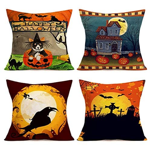 Set of 4 Vintage Animal Pillow Covers - Farmhouse Decor