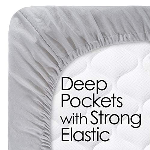 Lavish Silver Brushed Microfiber 4-Piece Bed Linens Set, Full, Gray