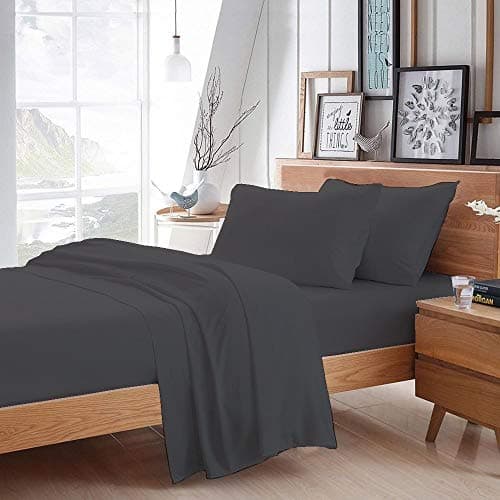 Authentic 1500 Thread Count Egyptian Cotton 4-PC Sheet Set (Queen, Beige Stripe)