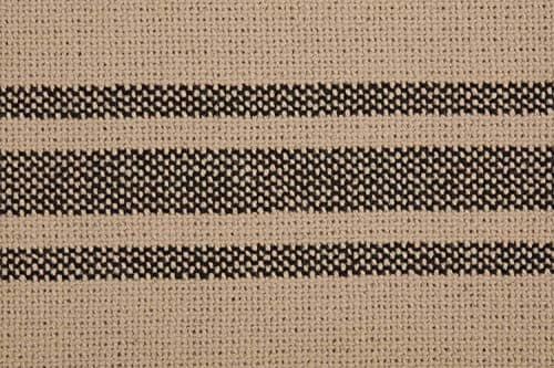 Piper Classics Mill House Stripe Black Beige Sham, 21"x27"