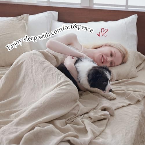 Simple & Opulence French Linen Queen Size Washed Pillowcases - Set of 2 (20''x30'')