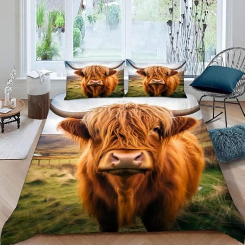 Cook Ice Dragon Decorative 3-Piece Bedding Set, King Size, Mysterious Animals Duvet Cover