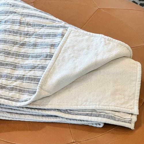 Piper Classics Gray Quilted Throw Blanket 70x55