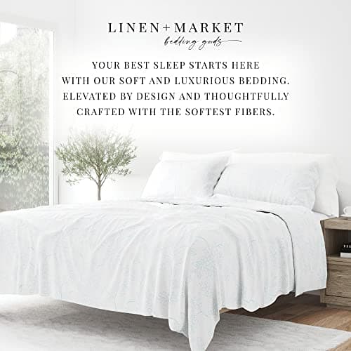 Ultra-Soft Aqua Vine Full Bed Sheet Set for Better Sleep