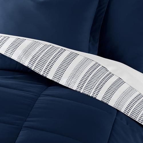 Linen Market Reversible Twin/Twin XL Comforter Set - Soft & Lightweight Down Alternative
